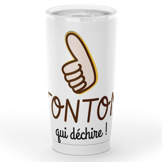 Gobelet Tonton qui déchire en acier inoxydable