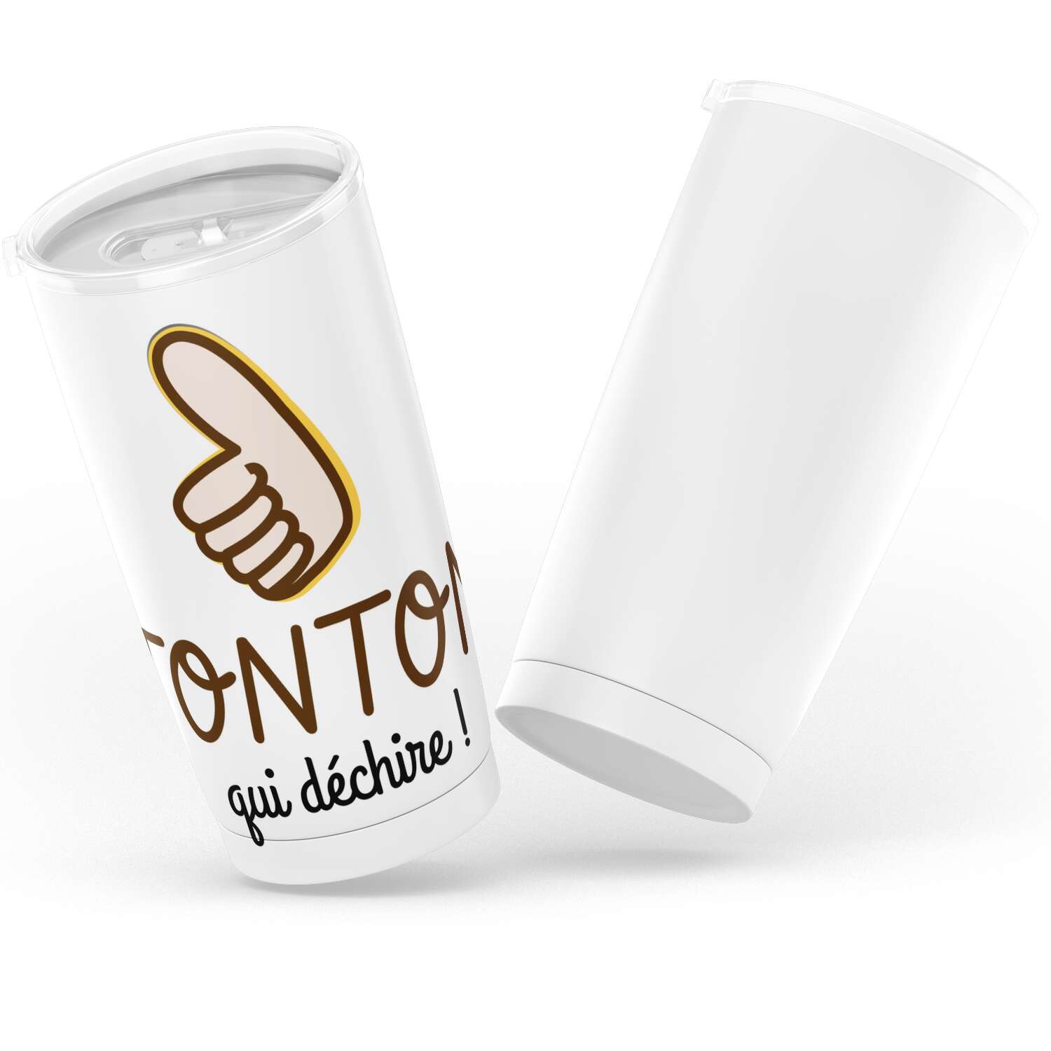 Gobelet Tonton qui déchire en acier inoxydable