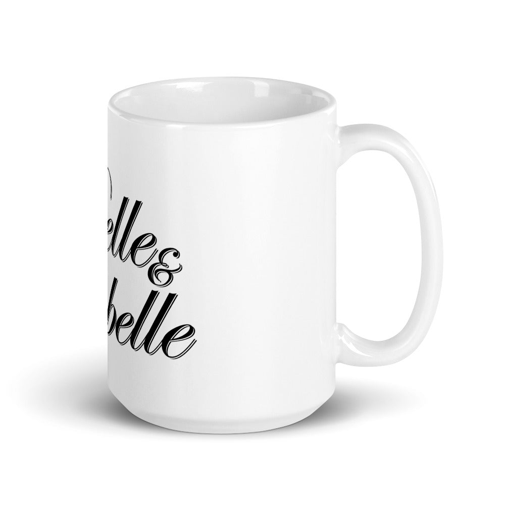 Mug Blanc Brillant "Belle & Rebelle"