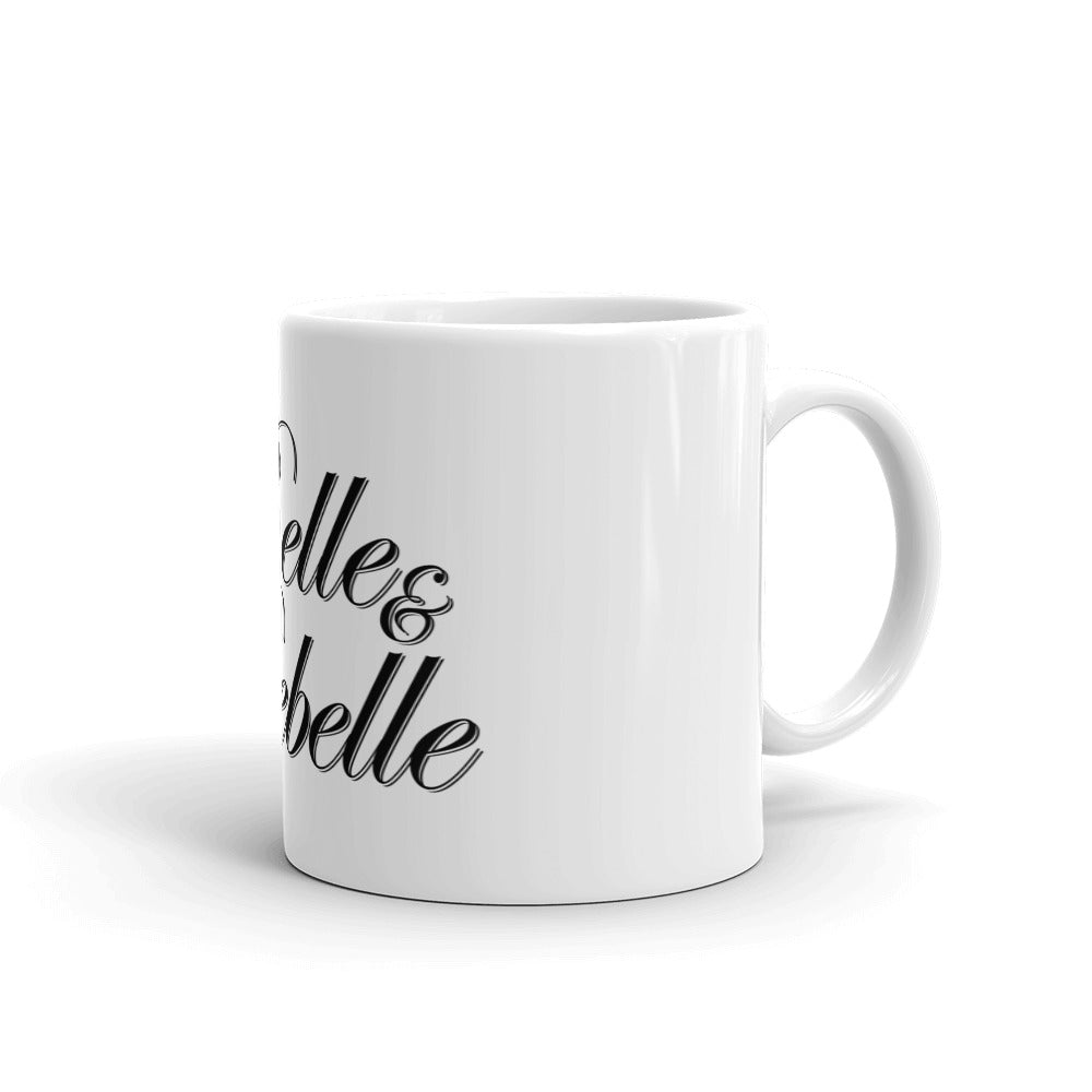 Mug Blanc Brillant "Belle & Rebelle"