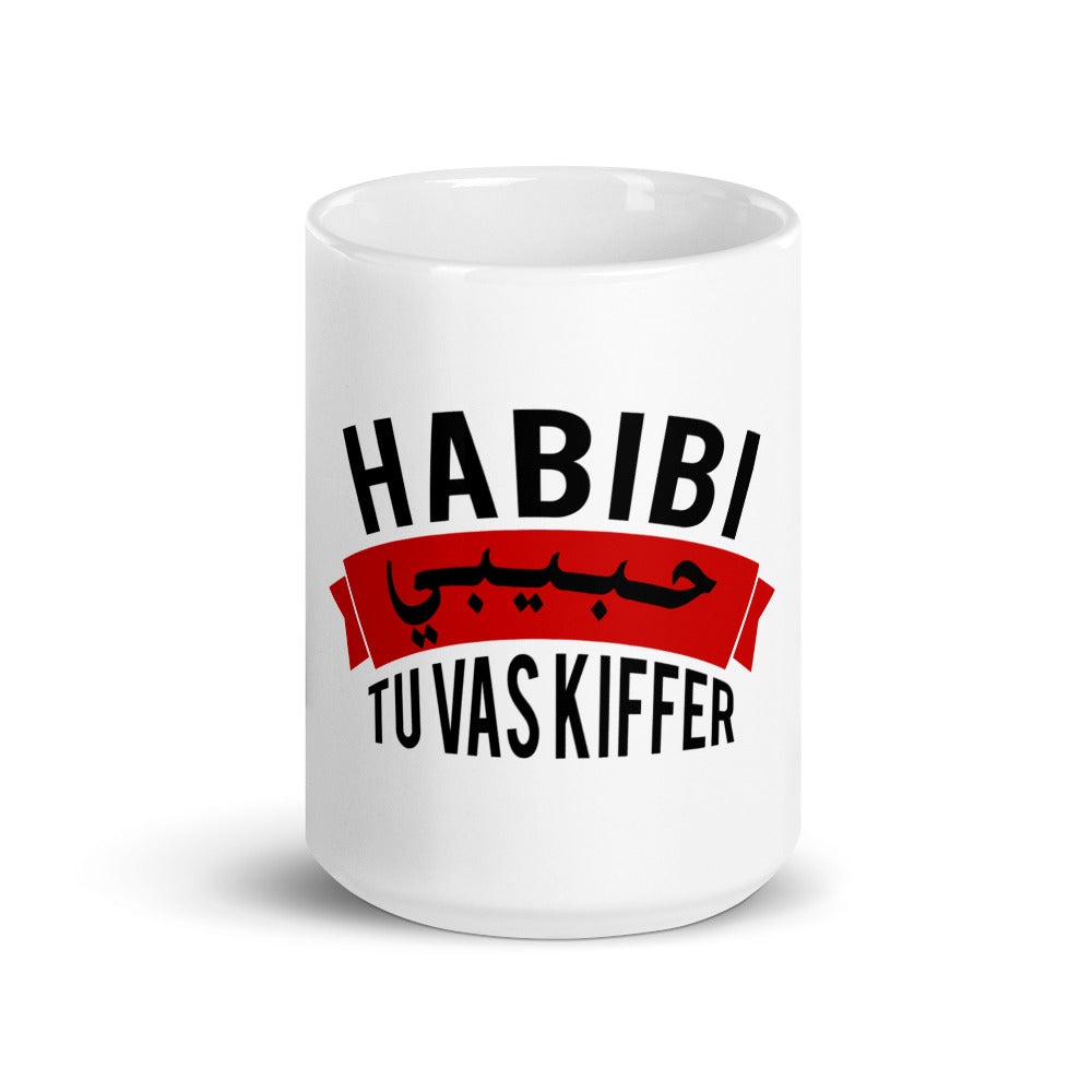 Mug Blanc Brillant "Habibi tu vas kiffer"