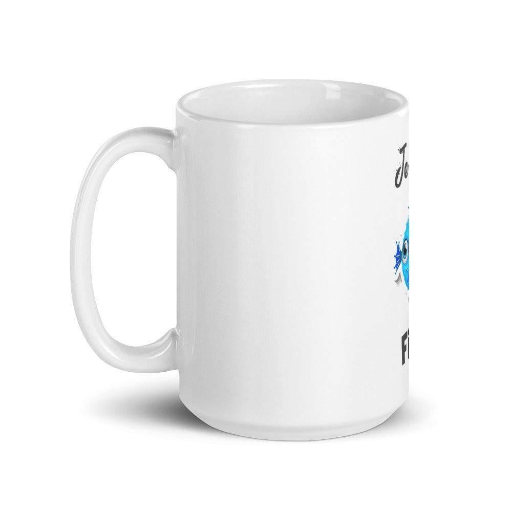 Mug Blanc Brillant "Je m'en fish"