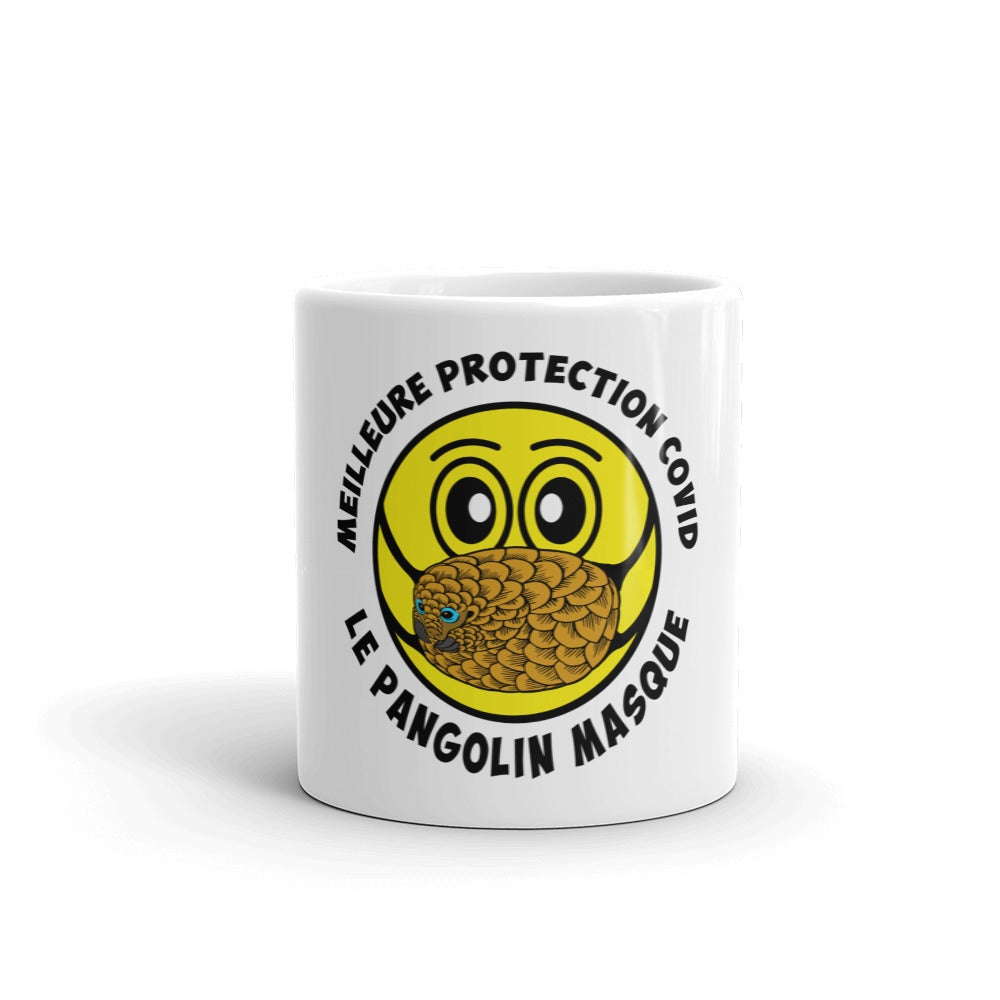 Mug Blanc Brillant "Meilleure protecton covid"