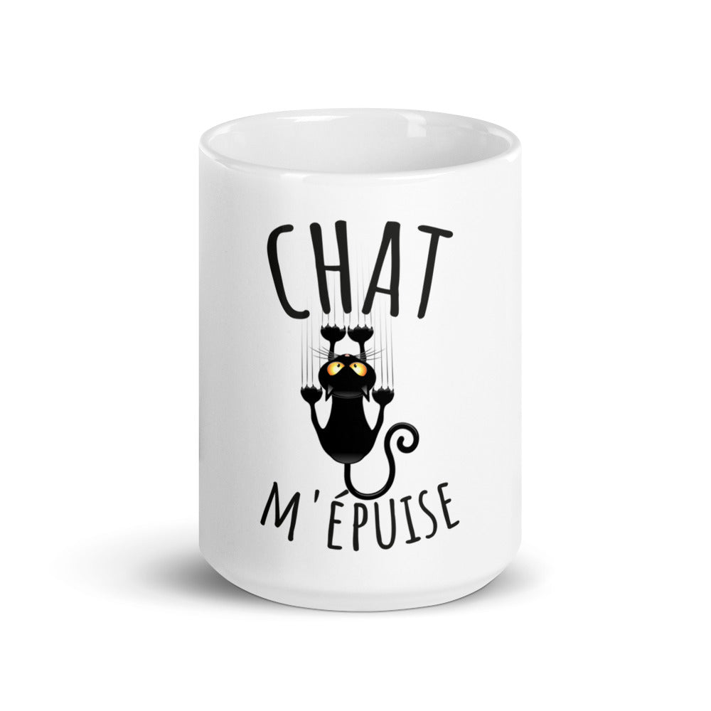 Mug chat m'épuise