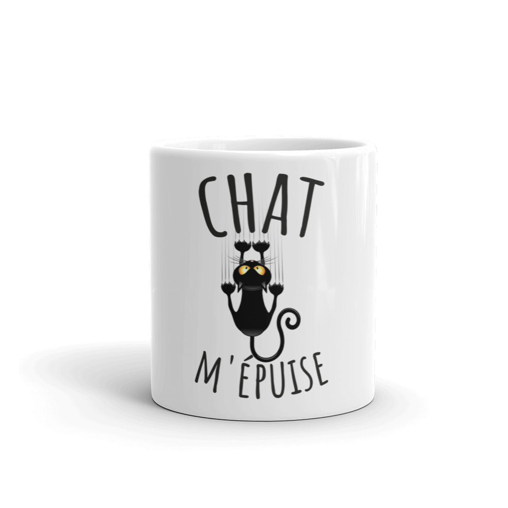 Mug chat m'épuise