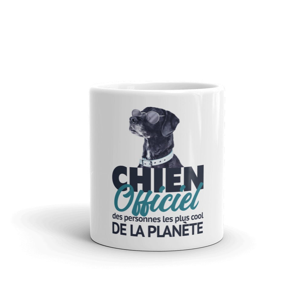 Mug Chien Dogue Allemand, "CHIEN OFFICIEL DES PERSONNES LES PLUS COOL DE LA PLANÈTE"