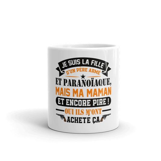 Mug Fête Des Pères père armé et paranoïaque