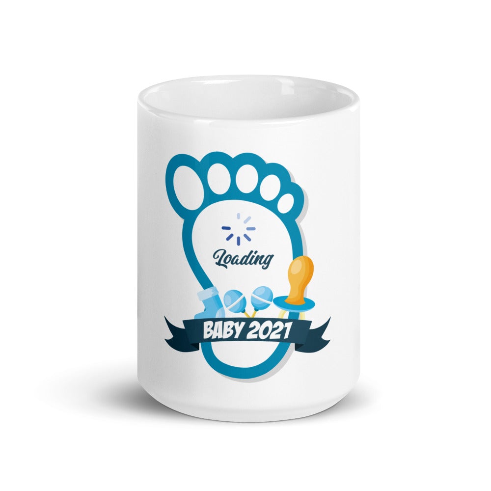Mug grossesse petit pied "Bébé Loading"