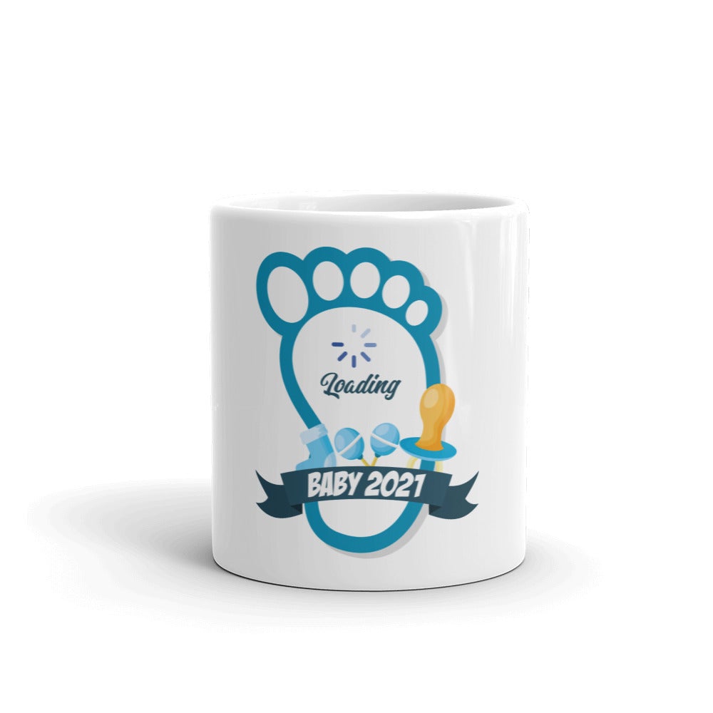 Mug grossesse petit pied "Bébé Loading"