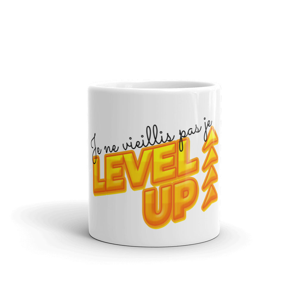 Mug Je ne vieillis pas je level-up
