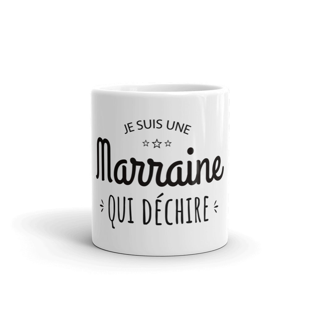 Mug Marraine "Je suis une marraine qui déchire"