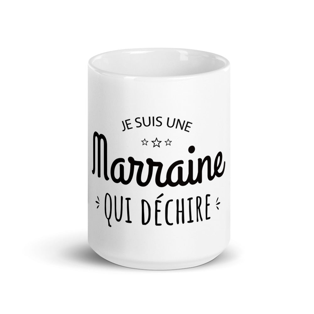 Mug Marraine "Je suis une marraine qui déchire"