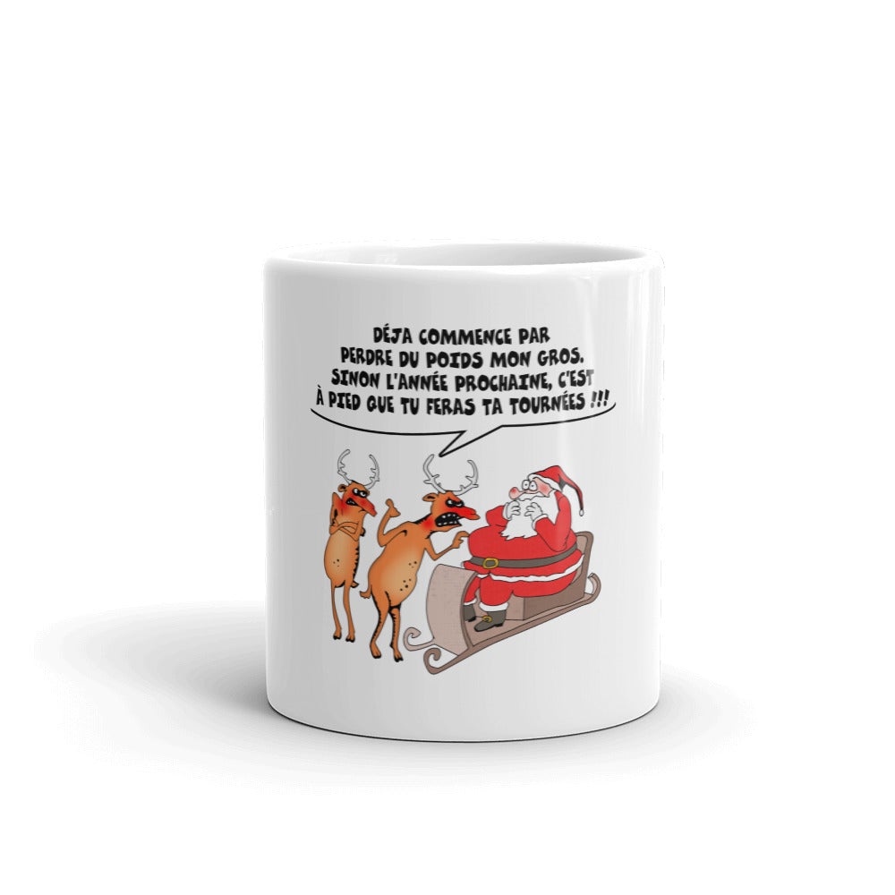 Mug Noël Blanc Brillant