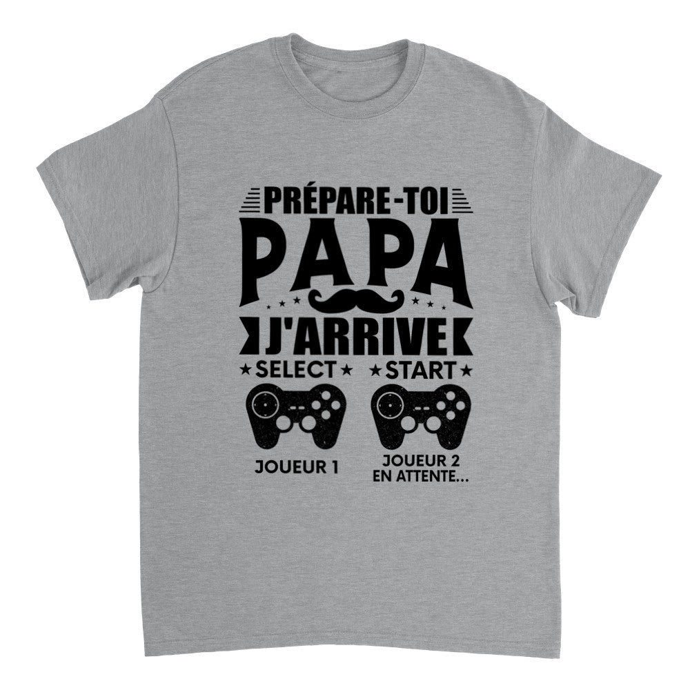 T-shirt papa gamer unisexe épais