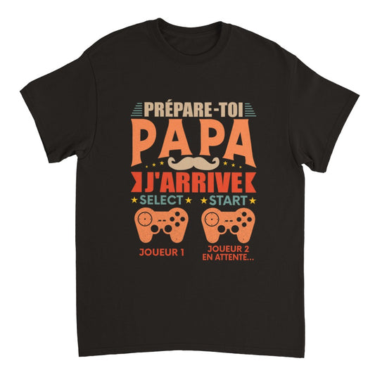 T-shirt papa gamer unisexe épais