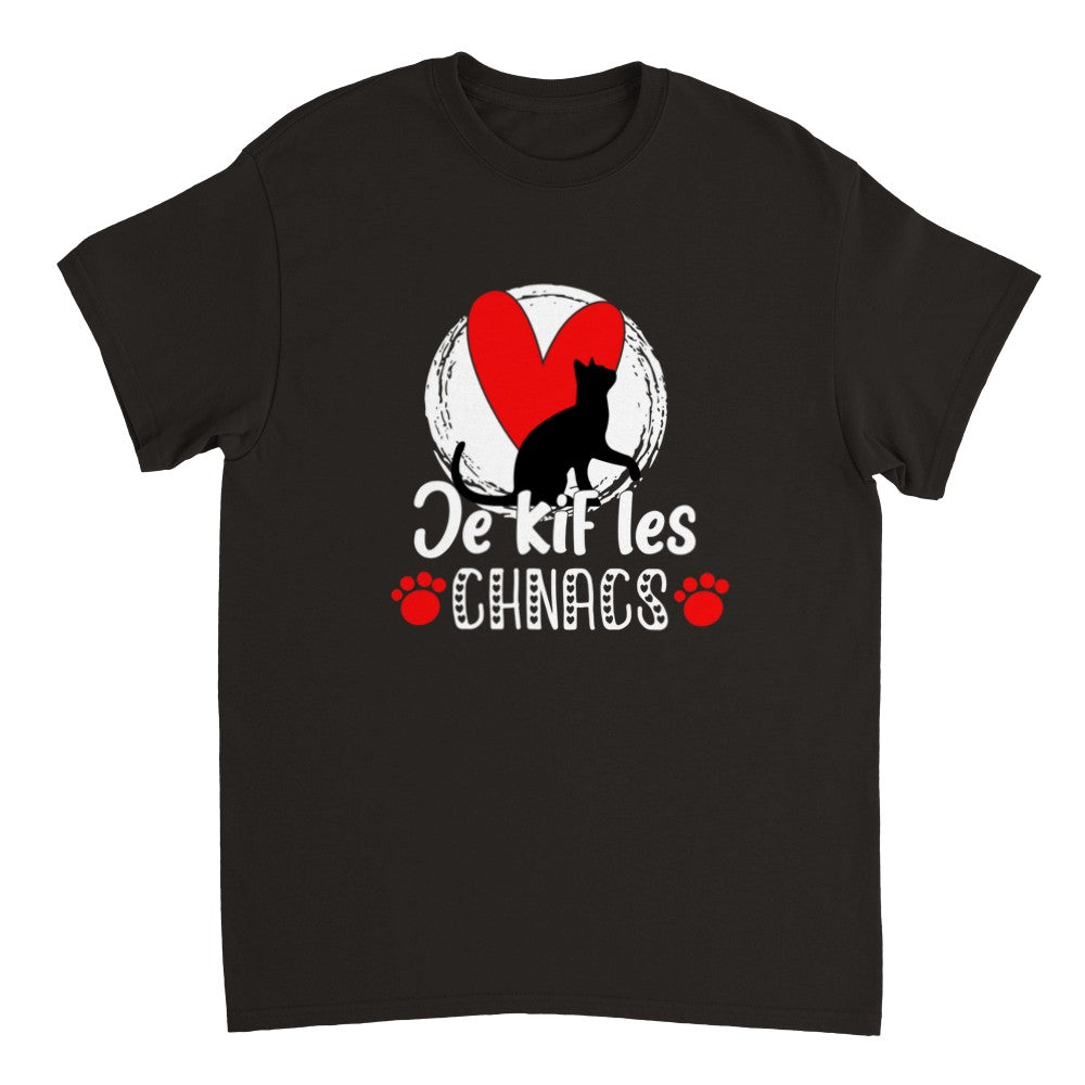 T-shirt je kif les chats
