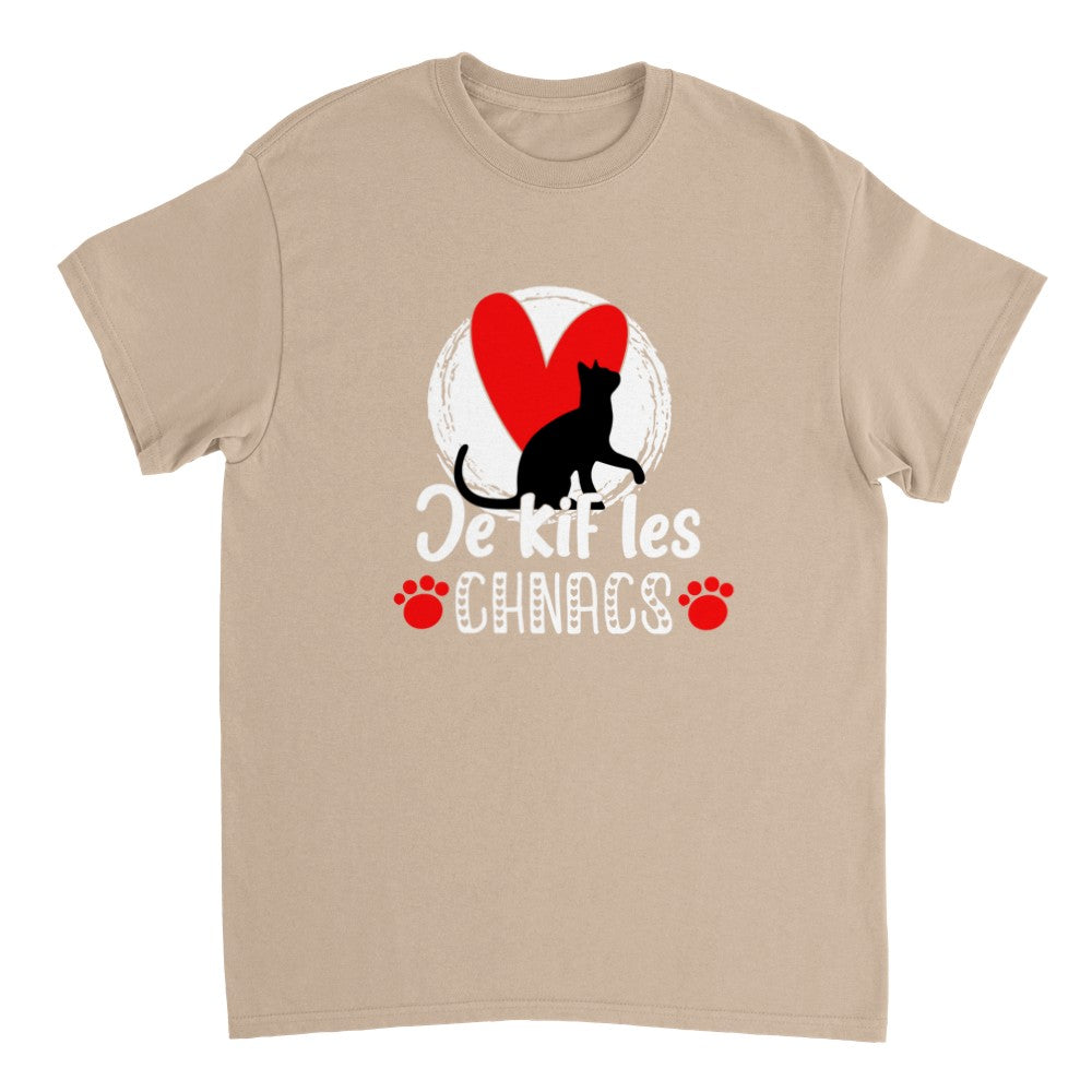 T-shirt je kif les chats