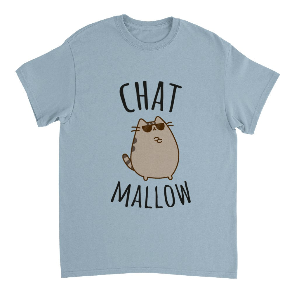 T-shirt chat "ChatMallow" t-shirt chat homme, t-shirt chat femme