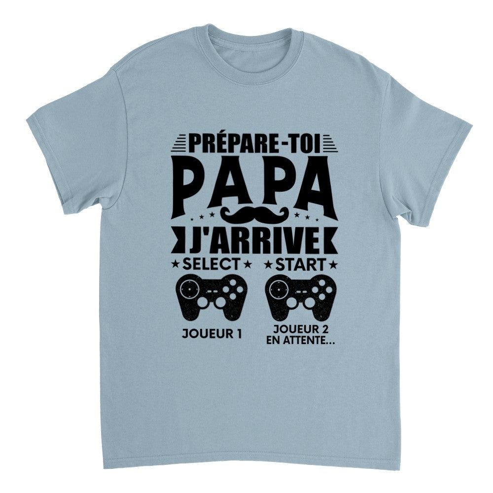 T-shirt papa gamer unisexe épais