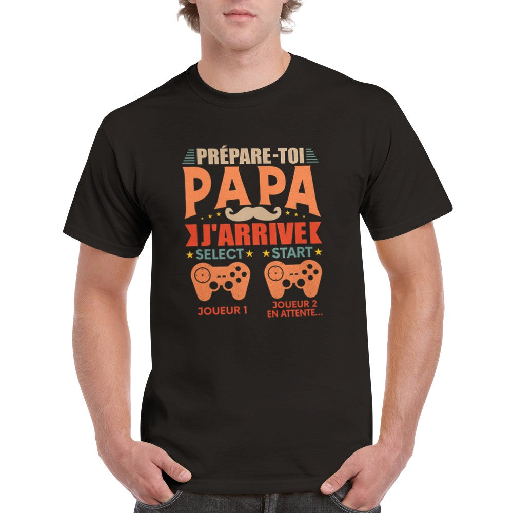 T-shirt papa gamer unisexe épais