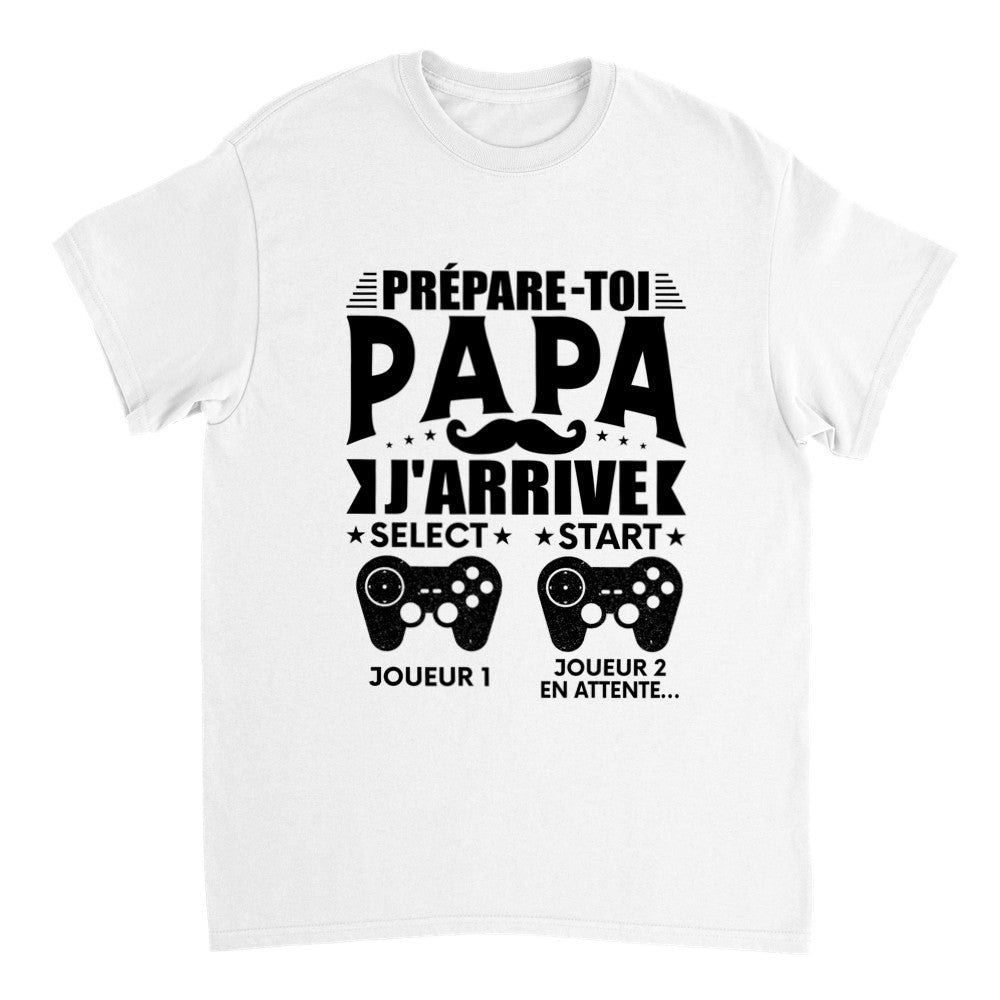 T-shirt papa gamer unisexe épais
