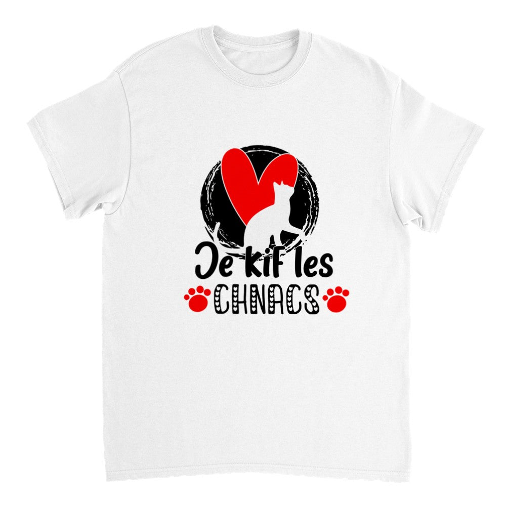 T-shirt je kif les chats