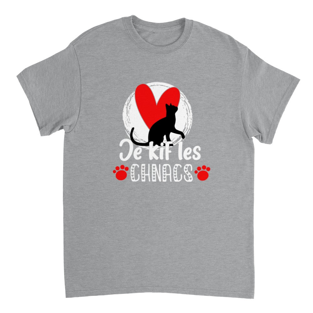 T-shirt je kif les chats