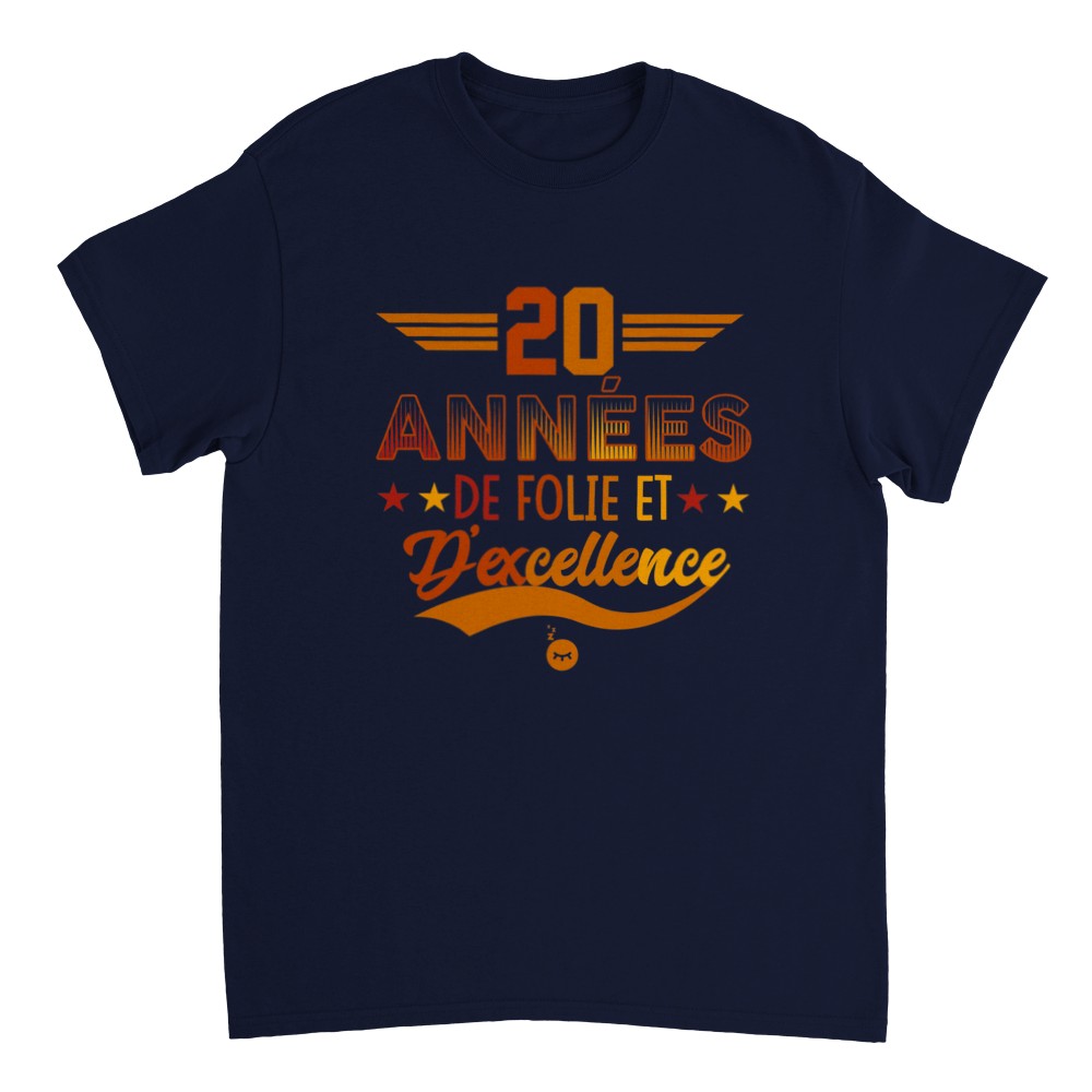 Tee-shirt Anniversaire 20 ans Homme - cadeaux
