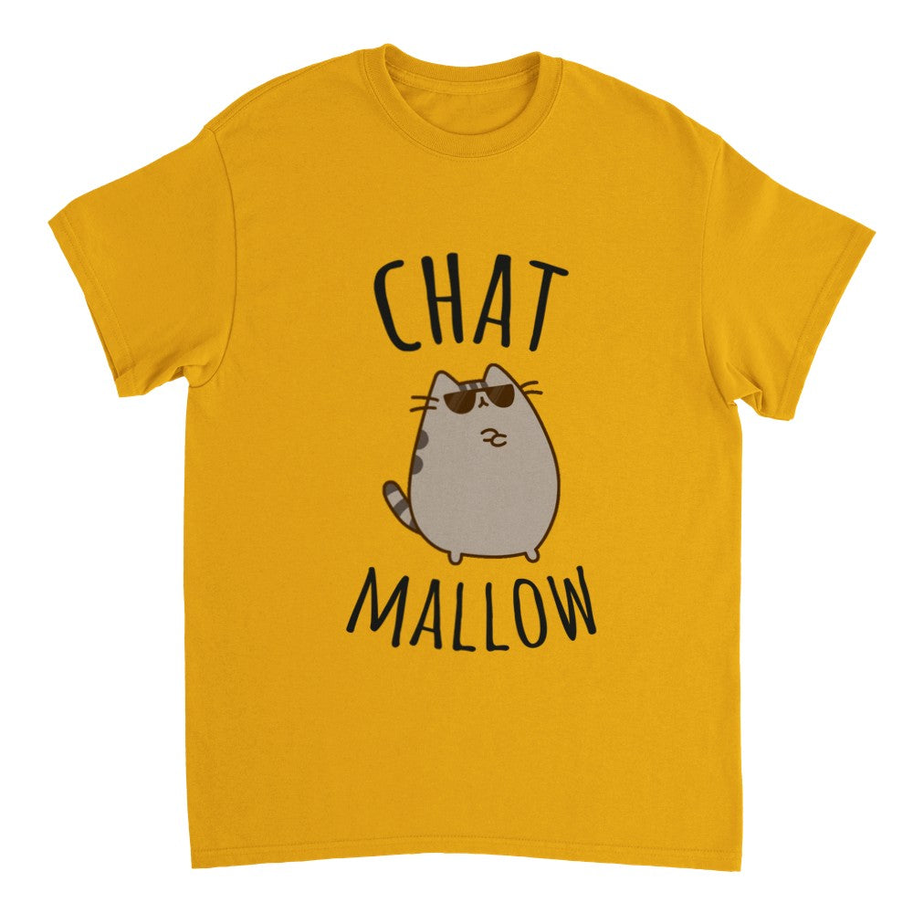 T-shirt chat "ChatMallow" t-shirt chat homme, t-shirt chat femme