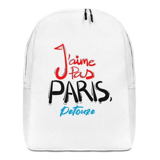 Sac à dos minimaliste "J'aime pas paris petouze"