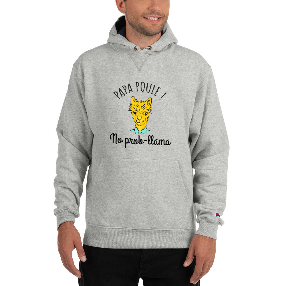 Sweat à Capuche Champion Papa Poule | vadormirva.com