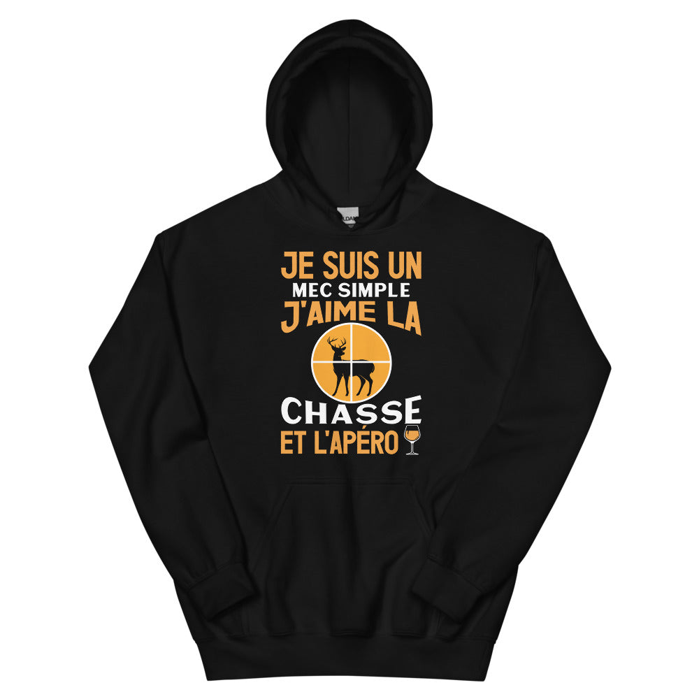 Sweat à capuche chasse et Apéro