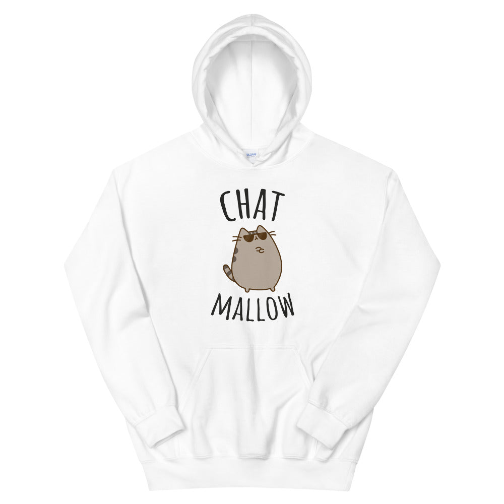 Sweat à capuche chat mallow
