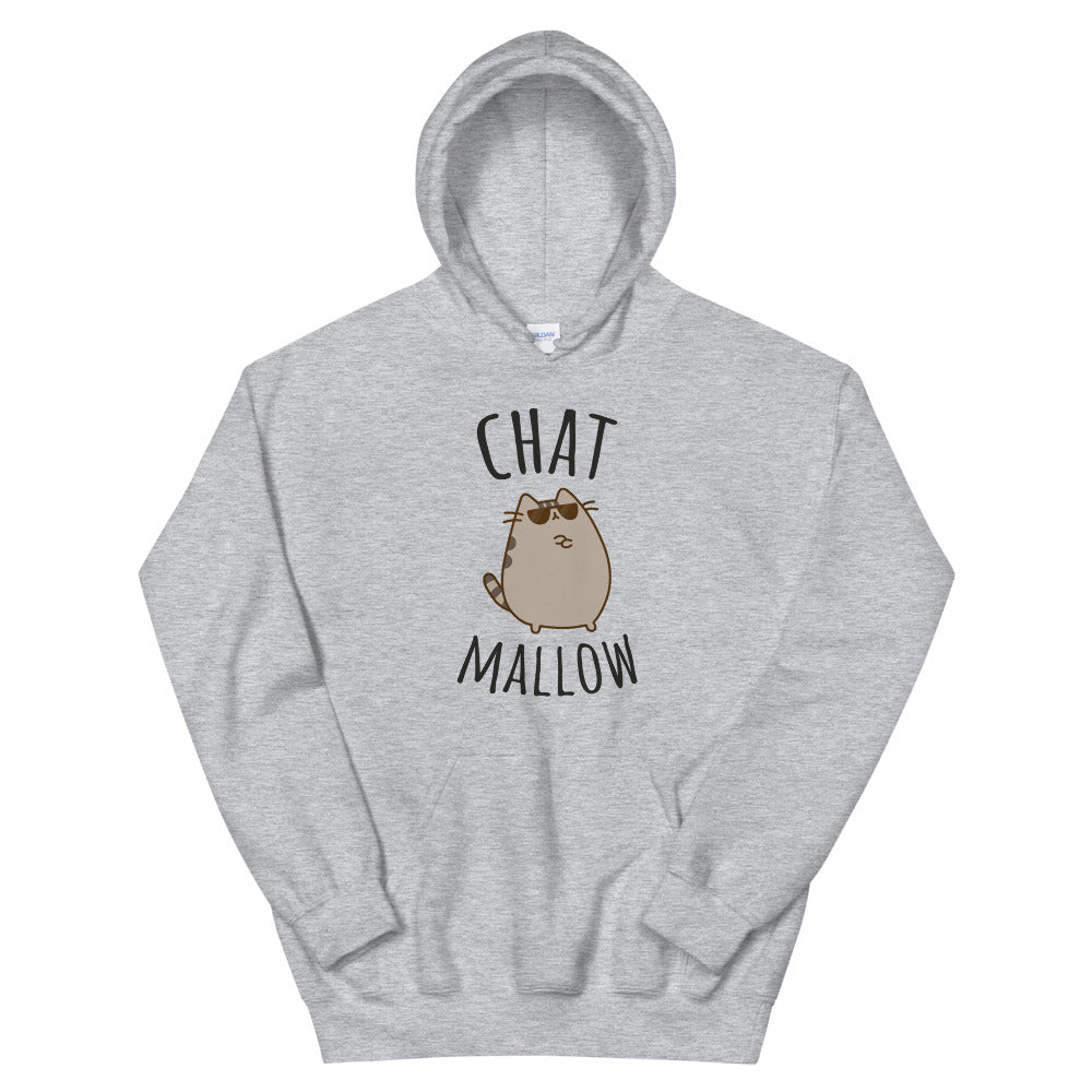 Sweat à capuche chat mallow