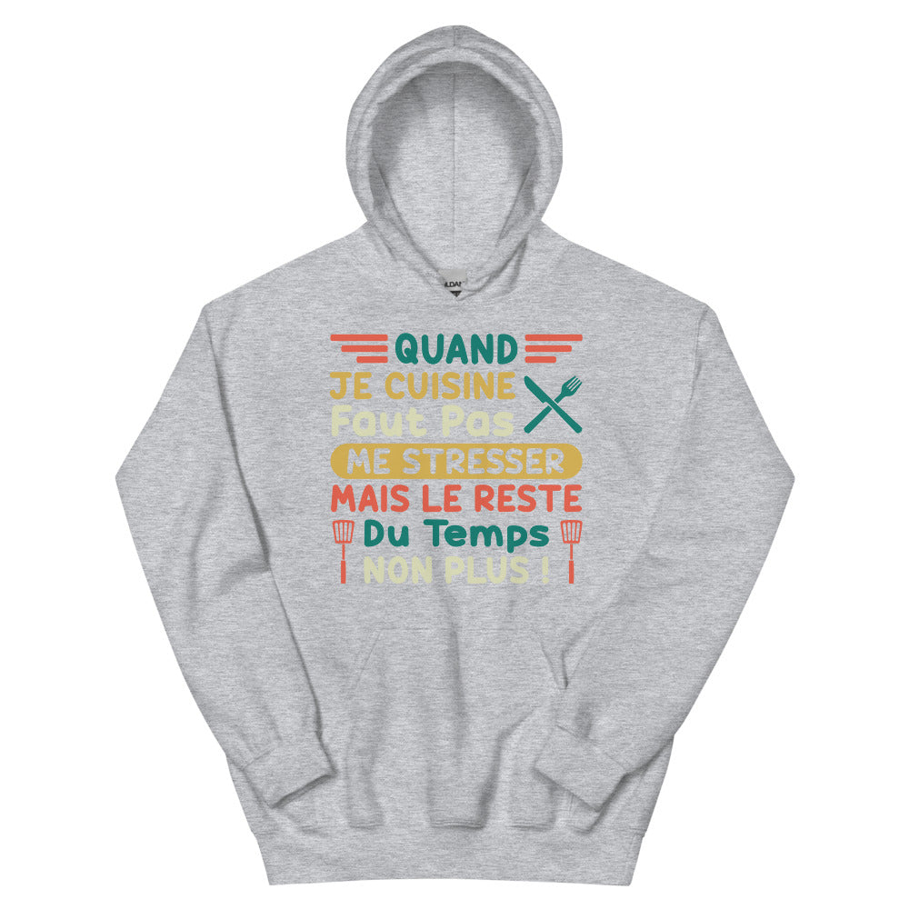 Sweat à capuche cuisine chef cuisinier