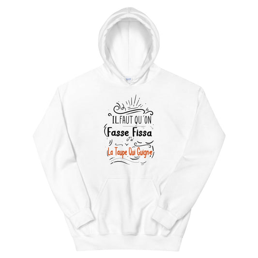 Sweat à capuche fasse fissa