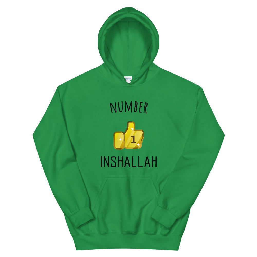 Sweat à capuche INSHALLAH, Number 1 InshAllah