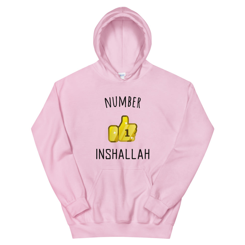Sweat à capuche INSHALLAH, Number 1 InshAllah