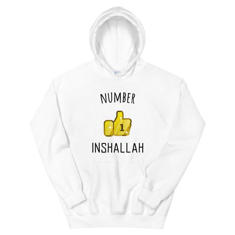 Sweat à capuche INSHALLAH, Number 1 InshAllah