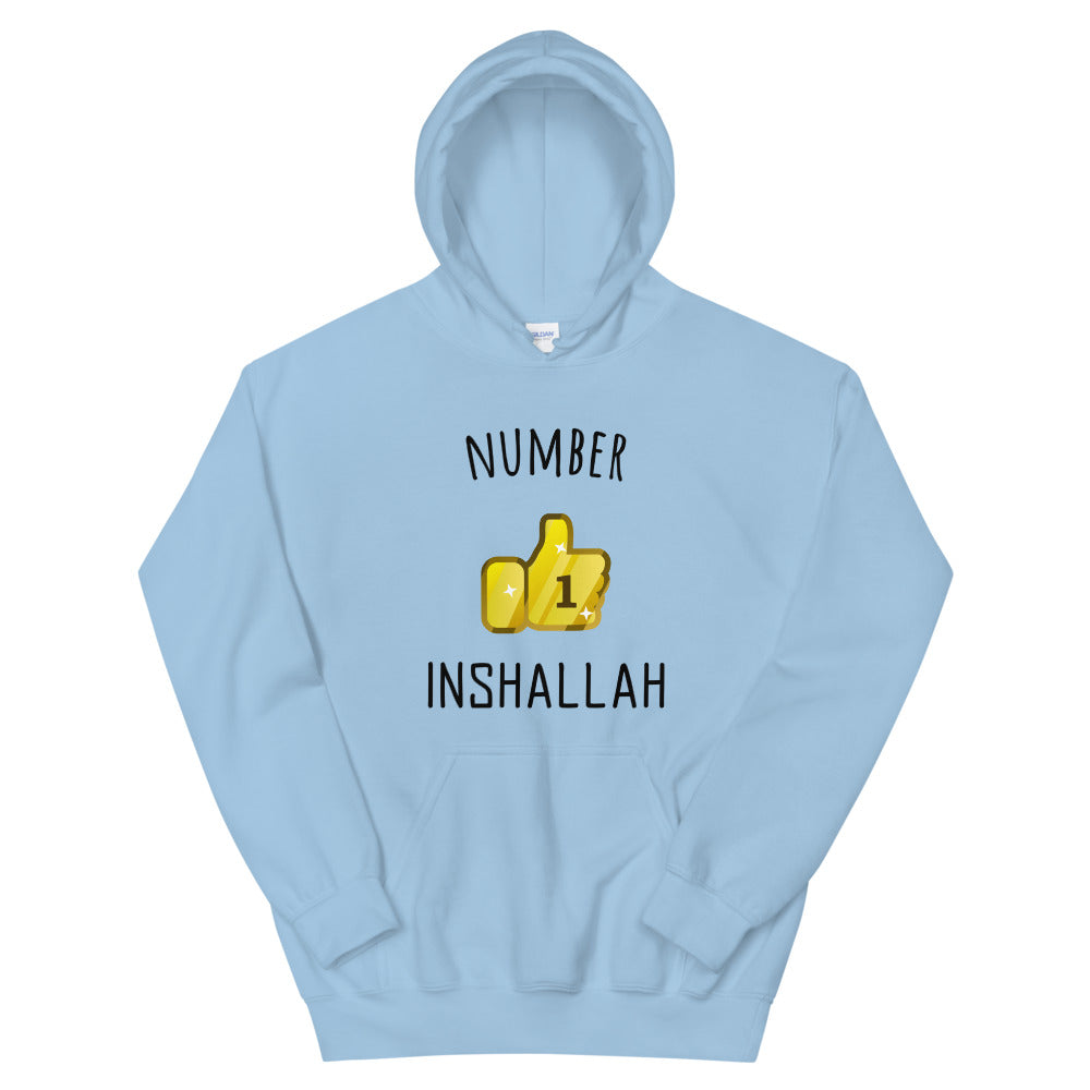 Sweat à capuche INSHALLAH, Number 1 InshAllah