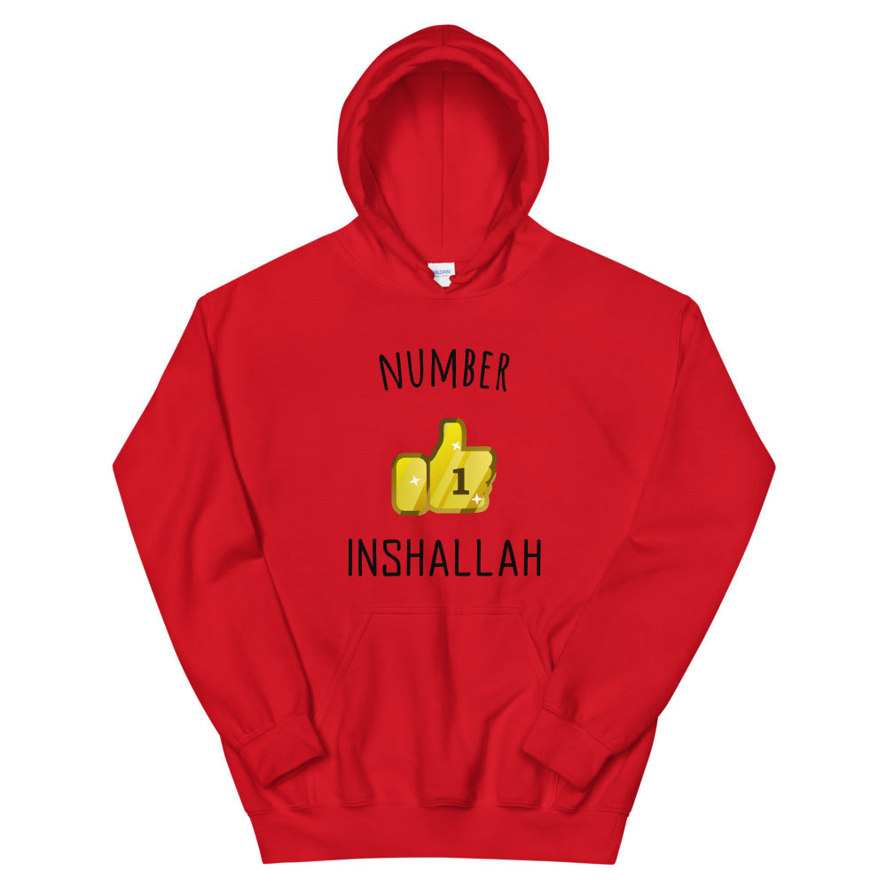 Sweat à capuche INSHALLAH, Number 1 InshAllah