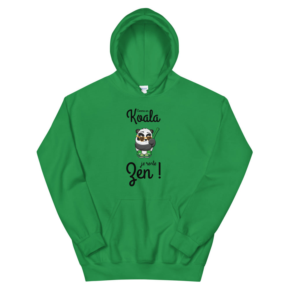 Sweat à capuche Koala "comme un Koala je reste zen !"