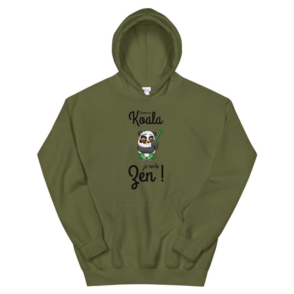 Sweat à capuche Koala "comme un Koala je reste zen !"