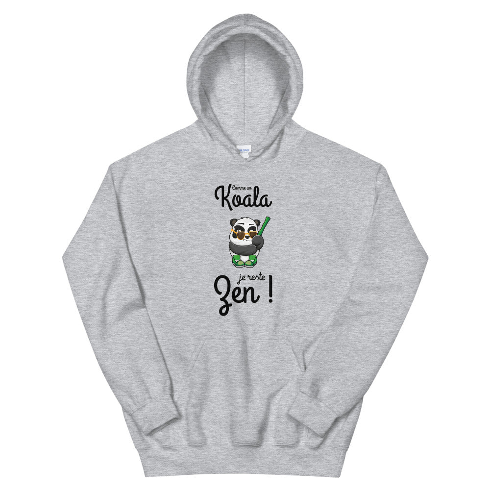 Sweat à capuche Koala "comme un Koala je reste zen !"
