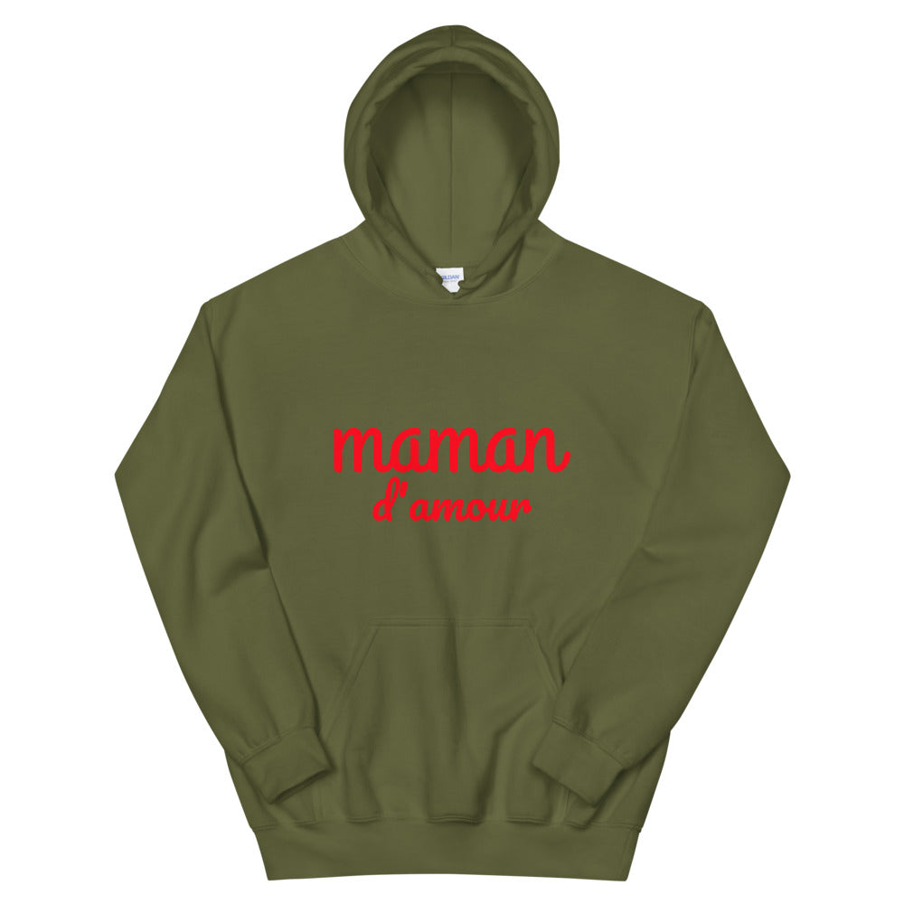 Sweat à capuche maman d'amour