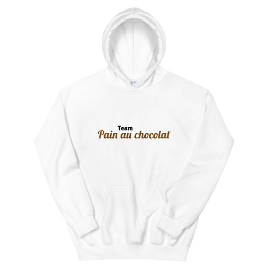 Sweat à capuche pain au chocolat