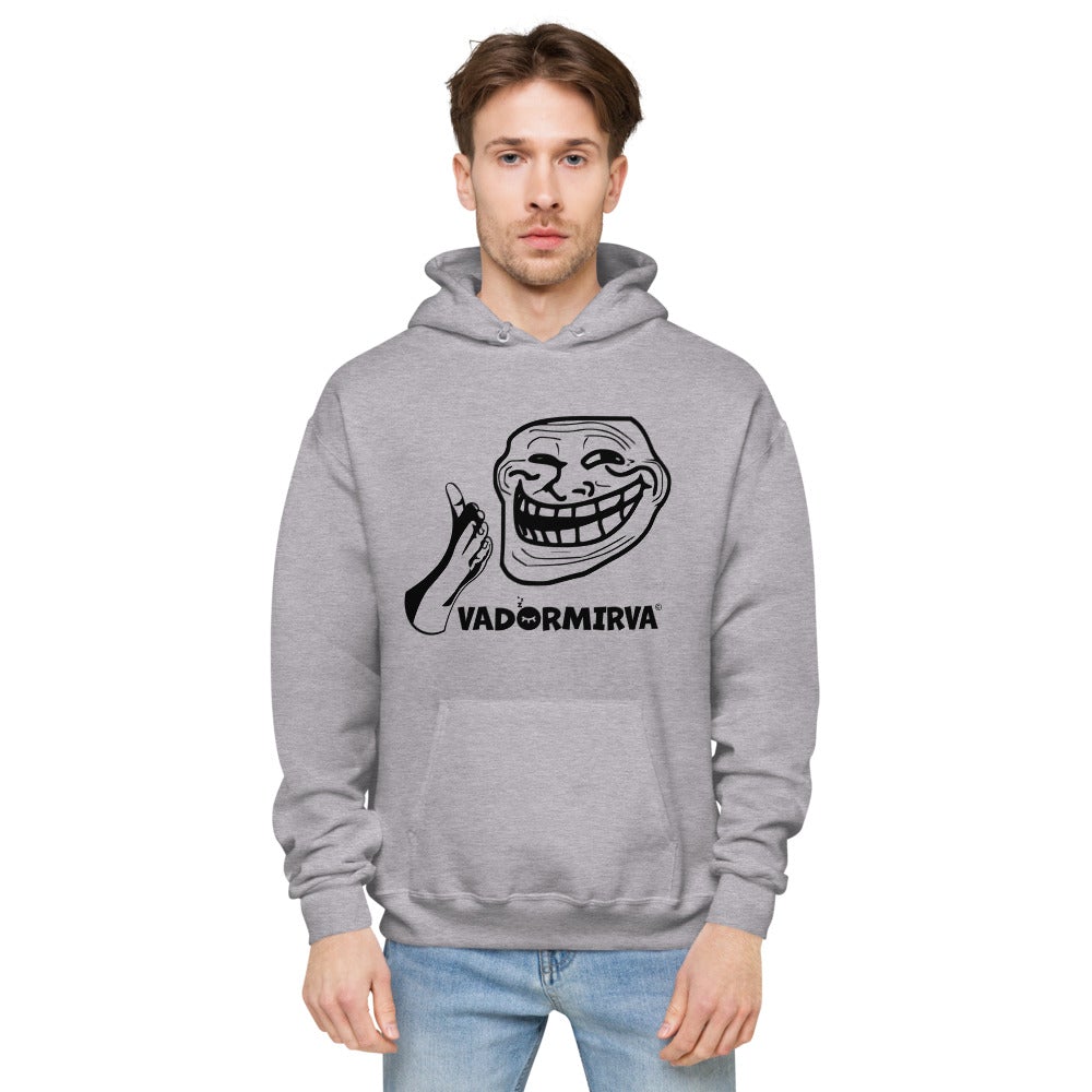 Sweat à capuche polaire unisexe Trollface vadormirva
