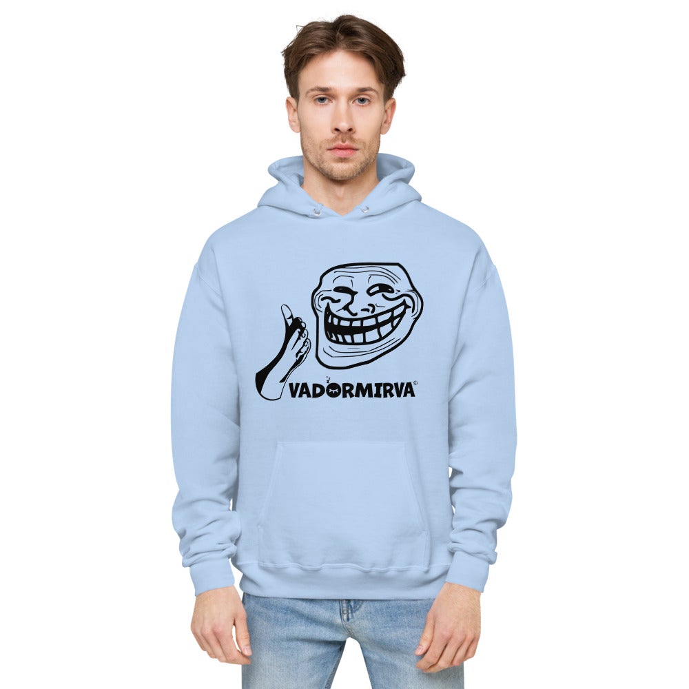 Sweat à capuche polaire unisexe Trollface vadormirva