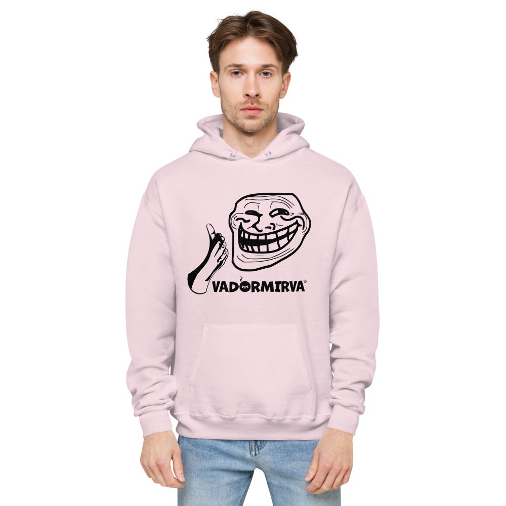 Sweat à capuche polaire unisexe Trollface vadormirva