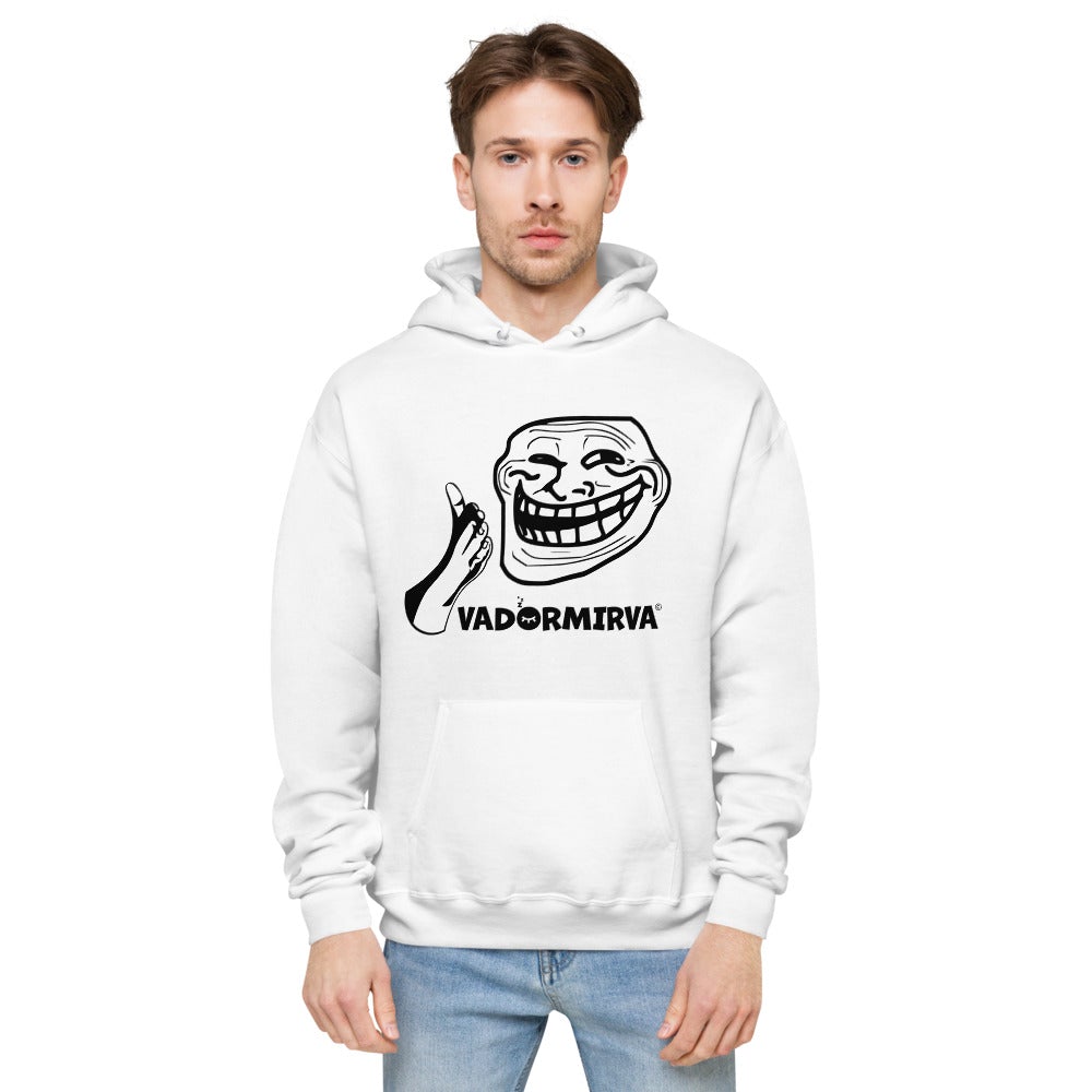 Sweat à capuche polaire unisexe Trollface vadormirva
